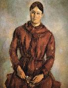 to wear red clothes Mrs Cezanne Paul Cezanne
